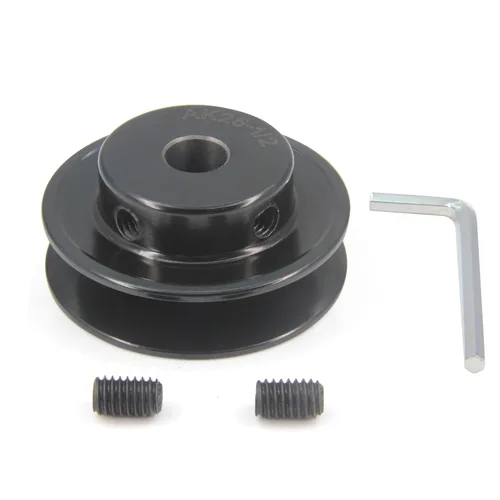 Vista 11 de AK20-1/2 "perforadas poleas de banda de ranura única 2.0 "OD 1/2" Bore V-Belt polea polea de correa de hierro fundido para correa en V
