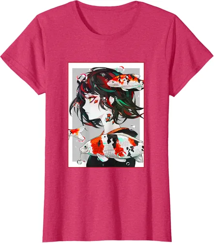 Vista 9 de Camiseta de anime anime japonés estético Otaku Negro
