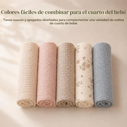 Vista 8 de Konssy Fundas de Almohada de Lactancia de Muselina, 100% Algodón Suaves y Adorables Fundas para Almohadas de Lactancia, Fundas Deslizables