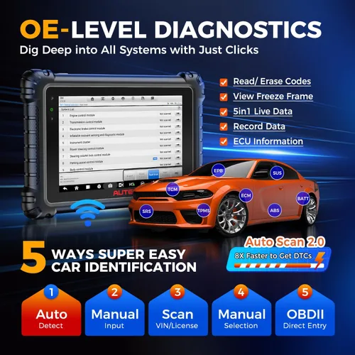 Vista 7 de Autel Scanner MaxiSYS MS906 MAX, ECU Coding 40+ Service Top Bidireccional 2026 10'' MS906MAX V2.0 of MS906 PRO MS908S MK908 II, Lite of Elite 2