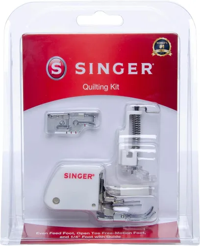 Vista 9 de SINGER - Kit de accesorios de máquina de coser, incluye 9 prensatelas, aguja doble y estuche. Nueve accesorios de costura, máquinas multifunción