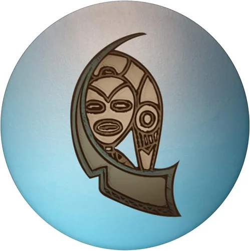 Vista 3 de Atabey Taina Godess. Taino Simbol Puerto Rico Boricua PopSockets intercambiables PopGrip