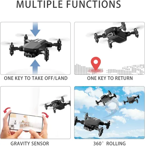 Vista 8 de Mini dron para adultos, GoolRC LS-MIN RC Quadcopter con cámara 1080P, giros 3D, foto y video de gestos, vuelo en pista, retención de altitud, modo