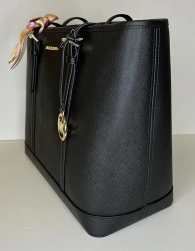 Vista 9 de Michael Kors MICHAEL Michael Kors Jet Set - Bolso de hombro grande TZ con gancho para bolso de muñeca con doble cremallera
