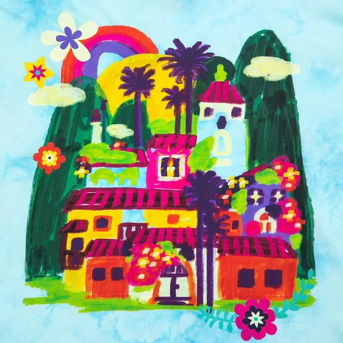 Vista 2 de Disney Encanto Tie-Dye - Camiseta de manga larga para adultos