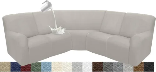 Vista 81 de Fundas impermeables de sofá reclinable modular para sofás reclinables, lavable en forma de L, para perros, fundas elásticas para sofá reclinable