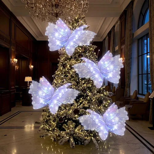 Vista 15 de Yinkin 2 piezas de 20 pulgadas de Navidad grandes 3D LED decoraciones