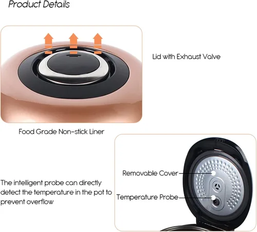 Vista 2 de LOYALHEARTDY 5L 860W Totalmente Automático Tapioca Perlas Bola Cocina Profesional Boba Máquina Panel de Control Inteligente Perla Tapioca Cocina