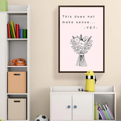Vista 3 de LOLUIS Decoración motivacional, mentalidad de crecimiento de la salud mental, afirmaciones positivas, póster educativo, impresiones para decoración