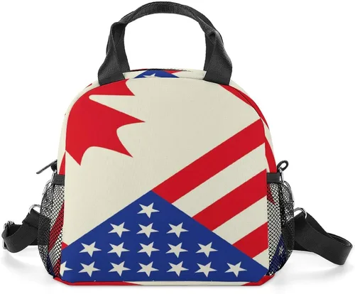 Vista 15 de Bolsas de almuerzo térmicas aisladas para hombres y mujeres con correa para el hombro, paquete de comida, lonchera de picnic, oficina, viajes, moda