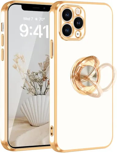 Vista 8 de Fingic Funda para iPhone 11 Pro [con soporte de anillo de 360°] [Soporte magnético para automóvil] Funda de teléfono con soporte magnético