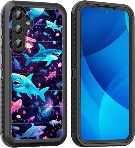 Vista 27 de Funda para Galaxy A15 5G, cuerpo completo, protección contra caídas, a prueba de polvo, resistente de 3 capas, militar, resistente, duradera