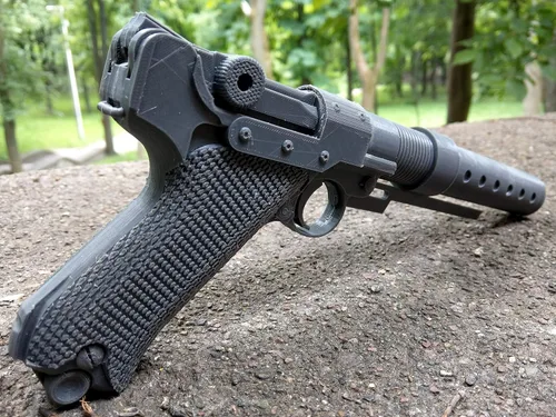 Vista 9 de Arma de pistola hecha a mano Jyn Erso A180 Blaster Prop Gun