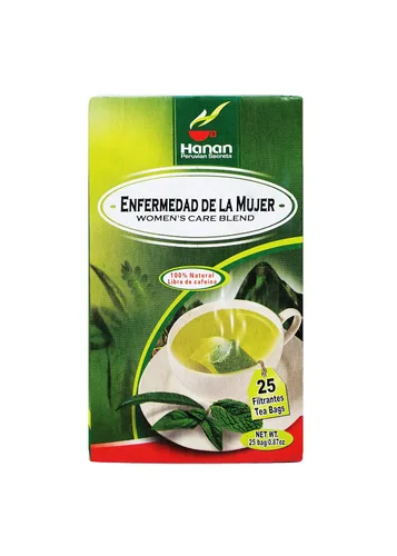 Vista 3 de Hanan Peruvian Secrets Enfermedad De La Mujer - Té de hierbas Mezcla 100% natural para el cuidado de la mujer 25 bolsas de té Ayuda