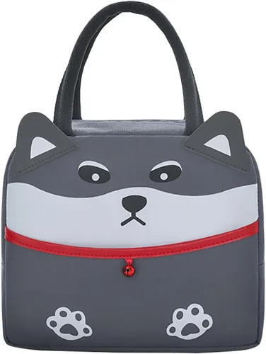 Vista 8 de Linda bolsa de almuerzo de pato Kawaii Animal Fiambrera reutilizable bolsa Beige