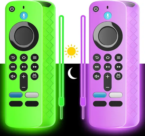 Vista 11 de Wevove (newestmodel) Funda protectora suave para control remoto, antideslizante, a prueba de golpes, funda protectora de silicona con cordón que