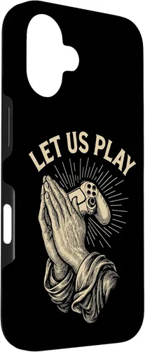 Vista 3 de Funny Gamer Prayer Pun Video Game Controller Retro Gaming Case for iPhone 16