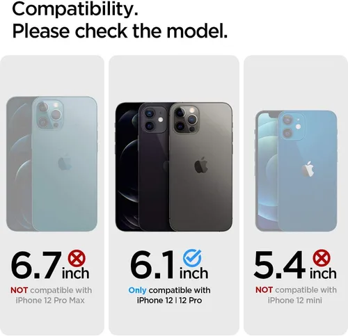Vista 7 de Spigen Funda para iPhone 12 Pro y iPhone 12, Ultra Hybrid MagFit [antiamarilleo] [compatible con Magsafe] - Transparente