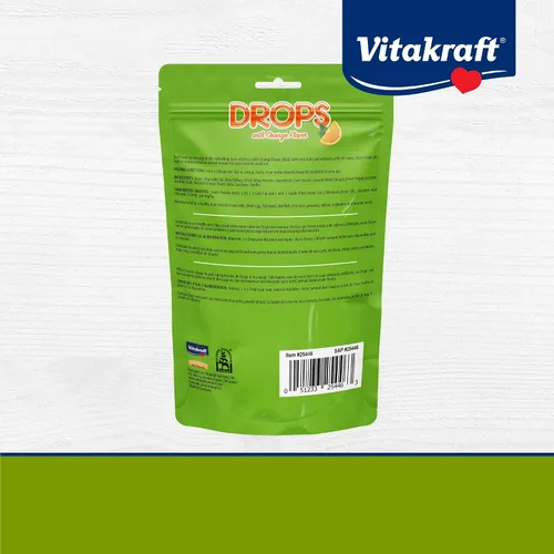 Vista 8 de Vitakraft Drops - Golosinas de yogur para conejillos de indias, naranja, 5.3 onzas (paquete de 1)