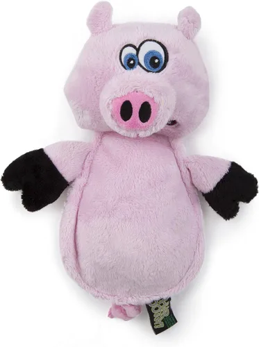 Vista 16 de goDog Crazy Hairs León Juguete de Perro de Peluche Silencioso, Tecnología de Guardia de Masticado - Marrón Claro, Pequeño Tan Lion (pelos locos)
