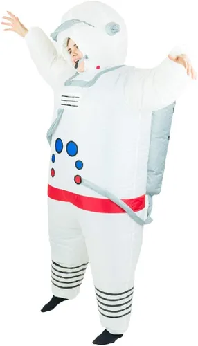 Vista 5 de Disfraz inflable de astronauta Spaceman para adultos talla única