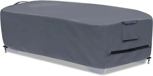 Vista 19 de Funda para tumbona para exteriores, 1 paquete de fundas para sillas de patio, impermeables, 600D, material resistente a la intemperie, protección