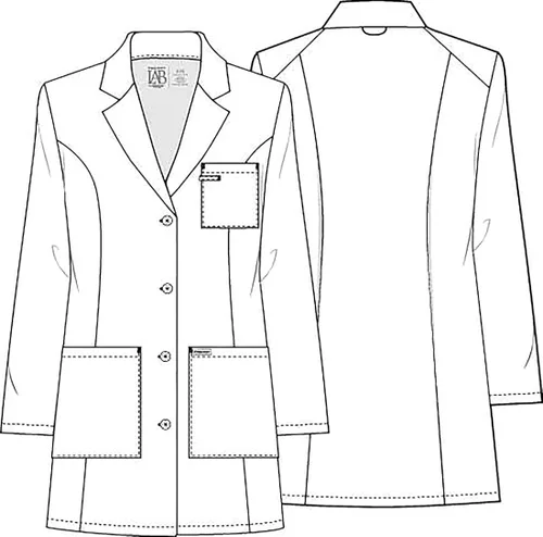 Vista 7 de Cherokee CK452 - Abrigo de laboratorio para mujer de 33 pulgadas