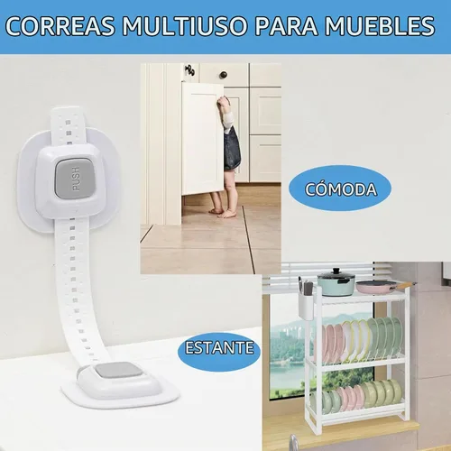 Vista 8 de YEYA - Anclajes de pared para muebles sin taladro, antipunta, paquete de 2