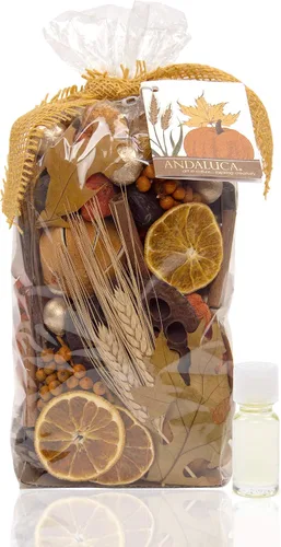 Vista 10 de Popurri de lavanda ámbar Bolsa grande de 20 onzas + frasco de fragancia Aromas de lavanda triturada, ámbar de cristal, eucalipto blanco