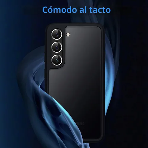 Vista 3 de JETech Funda mate para Samsung Galaxy S23 Plus, color negro Protección de grado militar, parte trasera mate esmerilada, acabado antihuellas