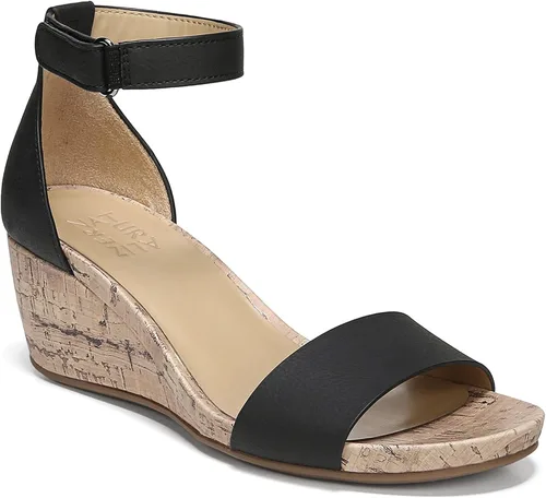 Vista 4 de Naturalizer Sandalias Areda para mujer, Negro