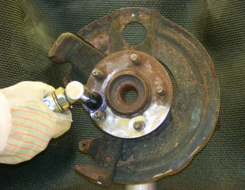 Vista 2 de 3M Scotch-Brite 21713 XO-DR Series Disco de limpieza de buje de freno, carburo de silicio extra grueso de 1-1/2 pulgadas, 20000 RPM, morado, paquete