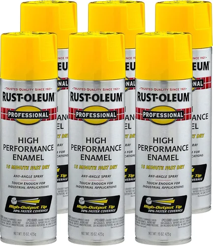 Vista 24 de Rust-Oleum 7515838 Pintura en aerosol de esmalte profesional de alto rendimiento, 14 onzas, aluminio