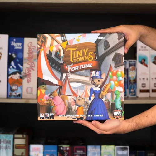 Vista 5 de AEG Tiny Towns: Fortune Expansion Agrega nuevos edificios, introduce dinero El uso inteligente de recursos limitados determina el éxito 1-6