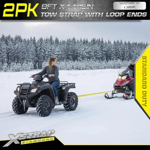 Vista 3 de XSTRAP STANDARD 2PK 1-3/4''x 8 pies de correas de remolque con extremos en bucle, eslinga de elevación con correa de tela