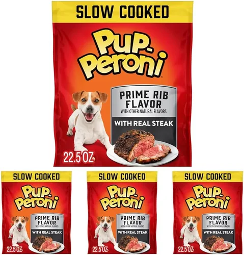 Vista 12 de Pup-Peroni Golosinas para perros, sabor original a tocino, 5.6 onzas (paquete de 8), hechas con tocino real