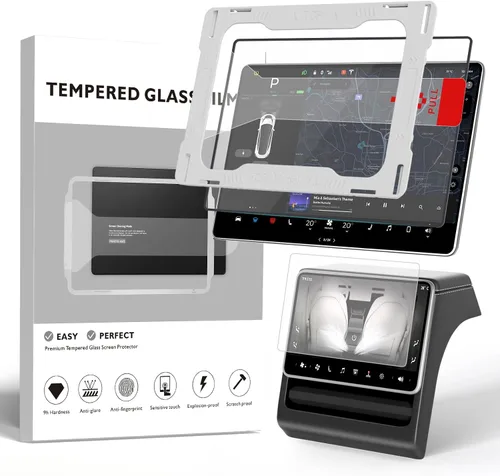 Vista 10 de Protector de pantalla para Tesla Model 3/Y, accesorios de 15 pulgadas, protector de pantalla táctil brillante para el modelo Y (2025 ~ 2020)