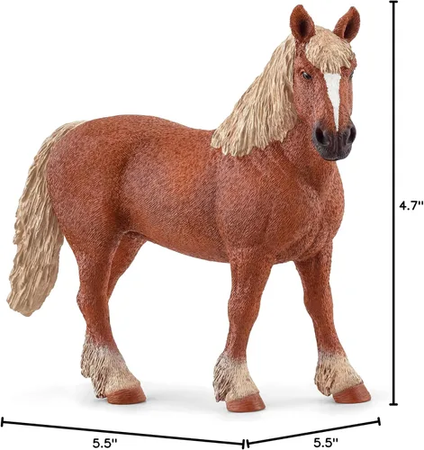 Vista 8 de Schleich Farm World - Juguete de caballo belga de tiro - Figura de caballo para niñas y niños - Juguetes de animales de granja para niños a partir