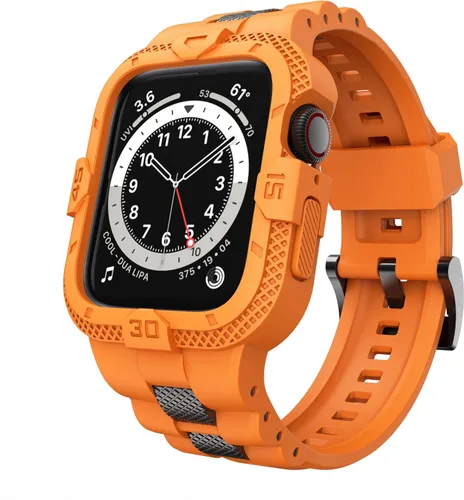 Vista 13 de Correas Compatibles para Apple Watch de 41mm, 40mm, 38mm, Correa Deportiva Resistente para Hombres con Estuche Protector para Watch Series 9, 8