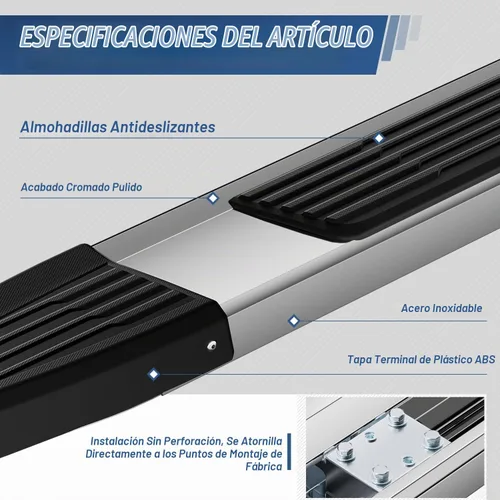 Vista 2 de Auto Dynasty - Estribos planos para Dodge Ram 1500-3500 Crew Cab 4DR 09-24