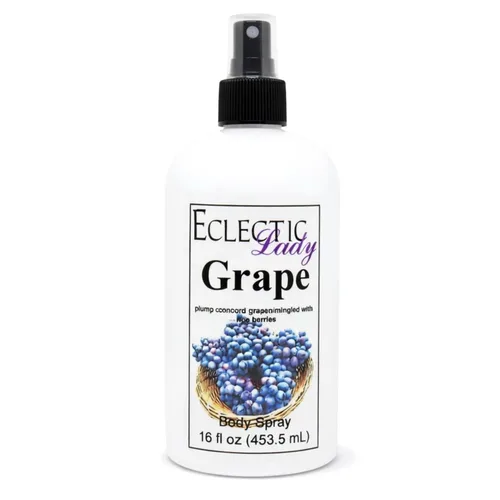 Vista 8 de Eclectic Lady Spray corporal de uva, doble fuerza, 2 onzas, niebla corporal
