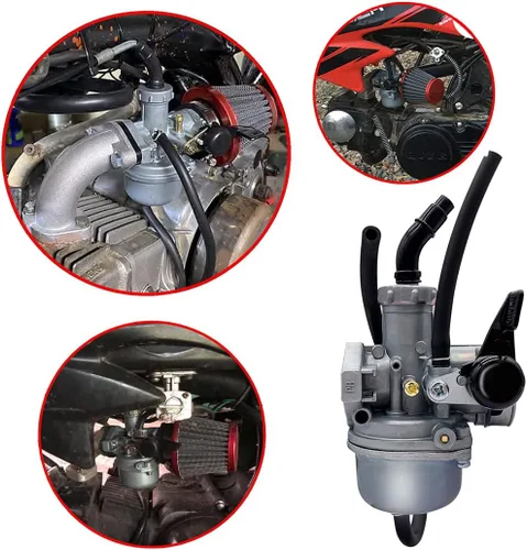 Vista 5 de Juego de Filtro de Aire de Carburador PZ22 de 22 mm para Motocicletas SSR CRF50 de 110 cc y 125 cc, Sunl Taotao Pit Bike ATV de Aniro Moto