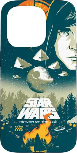 Vista 14 de Star Wars Funda con póster de película retro ilustrada con el regreso del Jedi para iPhone 17