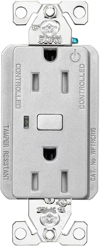 Vista 7 de Eaton WFTRCR15-BK-SP-L Wi-Fi Smart El receptáculo inteligente funciona con Alexa, negro: un dispositivo certificado para humanos
