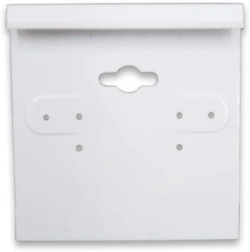 Vista 4 de Tarjetas de pendientes de plata de ley de color blanco de 2 x 2 pulgadas, 100 unidades para venta minorista, ferias comerciales, escaparates