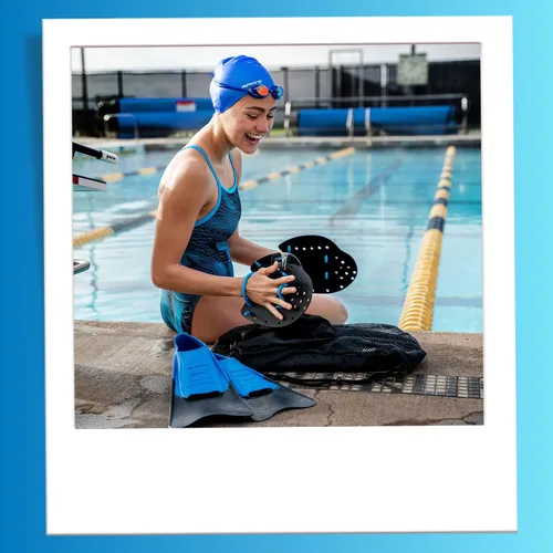 Vista 9 de Sporti Palas de natación Power para natación en piscina - Correas ajustables - Equipo para natación en piscina - Palas de mano para adultos y niños