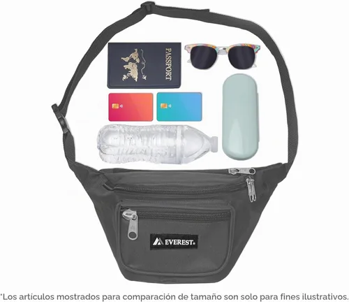 Vista 5 de Everest Signature Riñonera - Medium, Negro -, Signature Riñonera - Medium