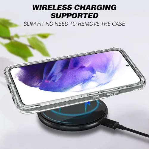 Vista 4 de Funda híbrida de PC+TPU para iPhone 11 Pro de 5.8 pulgadas con protector de pantalla incorporado resistente híbrido de cuerpo completo a prueba