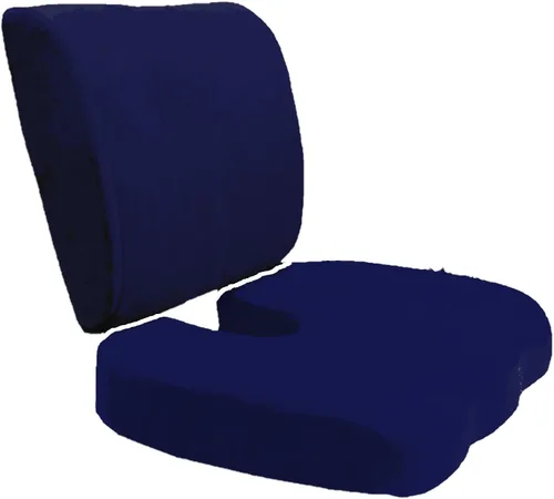 Vista 8 de Bookishbunny Juego de 2: Cojín de asiento ortopédico de espuma viscoelástica para alivio del dolor de ciática y alivio del dolor de espalda baja