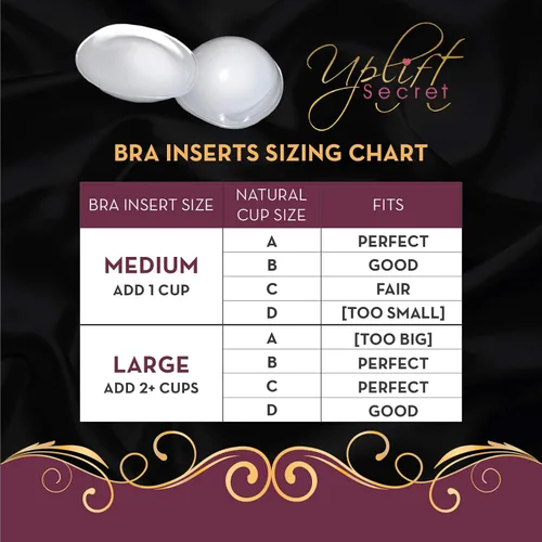 Vista 3 de Insertos de sujetador de silicona Almohadillas de gel transparente Push Up Sujetador acolchado Busto Enhancer